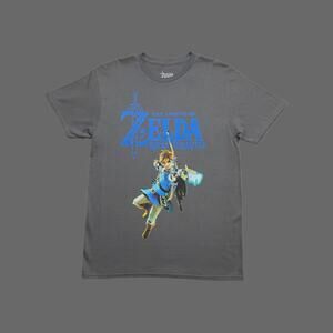 Nintendo Zelda Graphic Tee Gray 2021 Mens M EUC